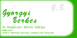 gyorgyi berkes business card